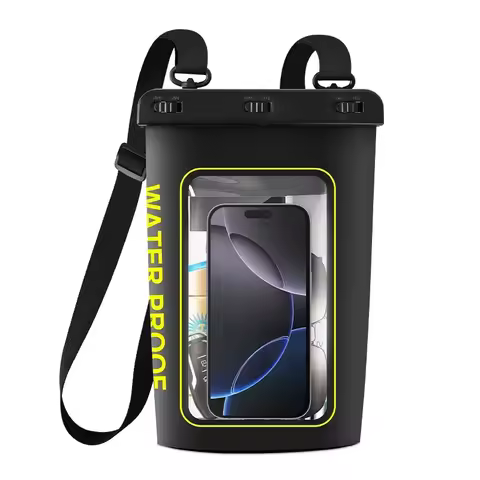 HAISSKY 1.8L Mobile Phone Waterproof Pouch For iPhone 17 16 Pro Max 15 Plus 16E Swimming Rafting Boa