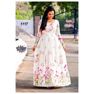 Georgette Beautiful White Gown tg
