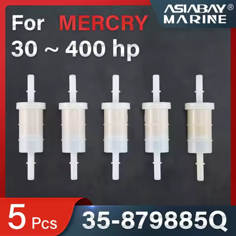 8mm 5/16" Fuel Filter For Mercury Marine Outboard Engine Quicksilver 35-879885Q 35-879885T 30-400hp 