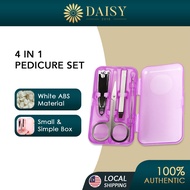 Portable Manicure Set 4 pcs Pedicure Door gift Goodies Box Clipper Nail Cutter Nail Scissors Travel Tool Set