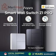 MiniMart SG Aqara Smart Wall Switch Z1 Pro Compatibility for No / With Neutral Easy Control of Smart