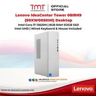 Lenovo IdeaCenter Tower 08IRH9 (90XW005KMI) Desktop | Intel Core i7-13620H | 8GB RAM 512GB SSD | Int