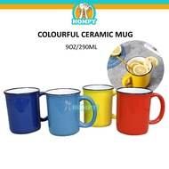 290ML Colourful Ceramic Coffee Mug / Nordic Style Plain Colour Cafe Tea Cup / Cawan Seramik Berwarna