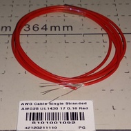 AWG28 AWG 28 1.4A 300V UL1430 AWM Kabel Serabut Single Stranded Red