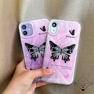 Purple Butterfly Case For IPHONE (7 - 15) 7 8 SE 2020 2022 PLUS X XS XR 11 12 13 14 15 PRO MAX Casin