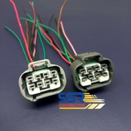 SOCKET SOKET KABEL HEADLAMP LAMPU DEPAN PIN 8 LED TOYOTA INNOVA VENTURER FORTUNER VRZ GR SRZ