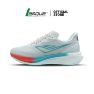 League Valiant Lite U White/Blue Sepatu Lari Pria