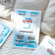 In Stock Germany syNeo Water-resistant antiperspirant wipes, single piece, removes body odor and und