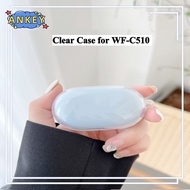 for Sony WF-C510 Case Protective Transparent Clear TPU Cover wfc510 c510 Bluetooth Earphone Shell Po