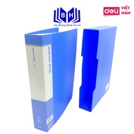 File lá/ Bìa lá A4 Deli Xanh dương - 80/ 100 lá - 5280/ 5200