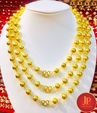 สร้อยคอเม็ดประคำ ขนาดเม็ด10 มม. นำ้หนัก 2-3 บาท ทองหุ้ม ทองชุบ สวยเสมือนจริง JPgoldjewelry