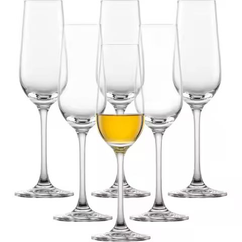 Bar Special Sherry Glass (Set o 6), Shot Glasses with Stem, Dishwasher-Sae Tritan Crystal Glasses, M