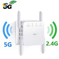 Wireless Wifi Repeater 5G Wifi Amplifier AC 1200Mbps Router Wifi Booster 2.4G  5Ghz Wifi Extender Wi-Fi Signal Repiter