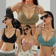 【Japan SUJI 13.0】Japan SUJI enlargement cup bra, thickened women's seamless bra no-wire, thin latex cup A cup becomes C cup comfortable underwear