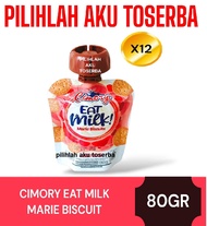 Eat Milk Cimory Pudding Susu Rasa Biscuit Marie - ( HARGA 12 PCS )