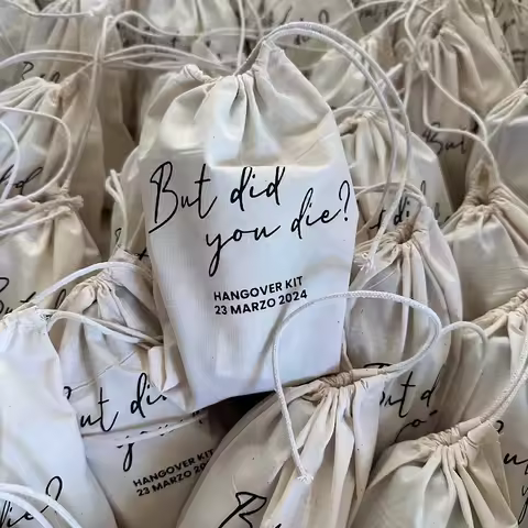 Custom 20/30/50pcs Hangover Survival Kit Favor Bags Wedding Birthday Party Recovery Kit Thank You Gi