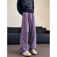 loose jeans men baggy jeans men y2k Men's Autumn Retro Design Purple Loose-Fit Jeans