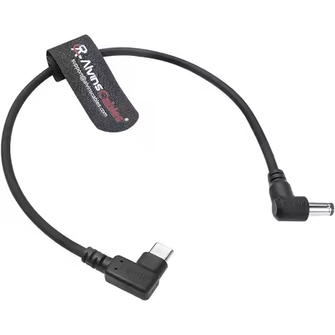 Alvin's Cables Right Angle USB-C Type-C PD to DC Power Cable PD Charging Cable for Blackmagic Video 
