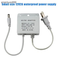 pingchuan888 1Pcs EU/US Plug DC12V 2A Waterproof Power Adapter For CCTV Security Surveillance AHD Ca