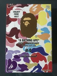 全新現貨(( 一套8個)) Bearbrick ape A BATHING APE(R) 28TH ANNIVERSARY BE@RBRICK BAPE CAMO #4 一套8個 100%