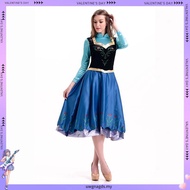 Frozen Anna Dress Ladies Adult Performance Costume Cosplay Halloween
