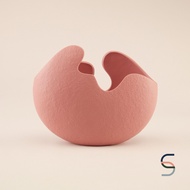 SARABARN Eggshell Ceramic Vase | แจกัน แจกันดอกไม้ แจกันมินิมอล แจกันตกแต่งบ้าน แจกันเปลือกหอย