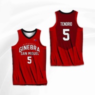 Basketball Jersey for Men Women BRGY. GINEBRA RED THOMPSON TENORIO PRINGLE AGUILAR CAGUIOA HELTERBRA