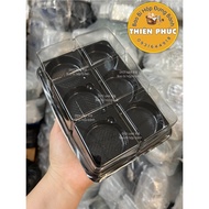 100 Box Of 6 Compartments FG332 size 6cm Containing Moon Cake 75g - Box Of 6 mochi Cakes - 75g Moon Cake