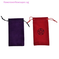 FSSG  Pentagram Tarot Tablecloth with Bag Velvet Altar Tarot Cloth Pentacles Mat HOT