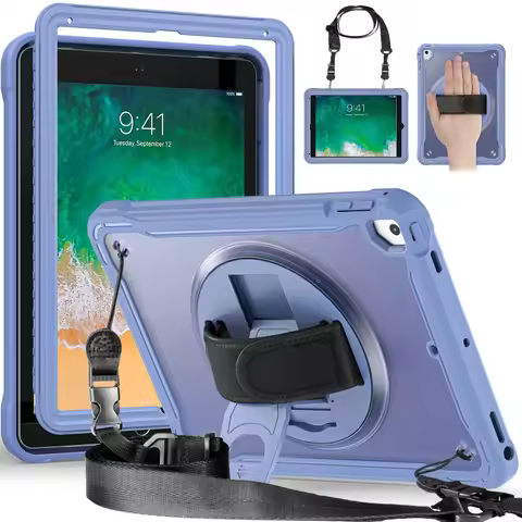 Shockproof Case for iPad 9.7 2017 2018 iPad 5th 6th Tablet Cover iPad A1822 A1823 A1893 A1954 Kickst