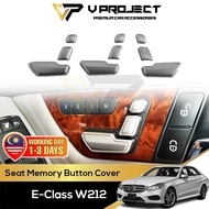 Mercedes Benz E Class W212 2010-2016 Car Seat Adjust Control Buttons Switch Cover Trim Silver V Project Car Accessories