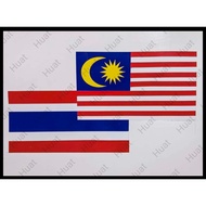 Cutting Sticker Custom Bendera Malaysia / Jalur Gemilang ＆ Bendera Siam / Thailand