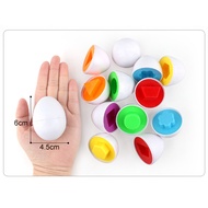 【TS】Puzzle Egg Shape Toy for 3-5 Years Old Kids Toy Early Learning Baby Toy Puzzle Education Mainan 