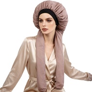 Cross-Border Hot Sale High-Stretch Ice Silk Fabric High-End Ladies Long Braids Dirty Braids Hair Cap