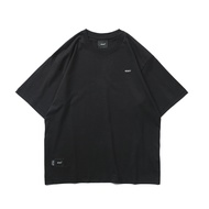 Wtaps เสื้อทีเชิ้ตลายตัวอักษรแบบจำกัดรุ่นซ่อนจาก Xishan เสื้อแขนสั้นไหล่ตกทรงหลวมแฟชั่นสไตล์ญี่ปุ่นย