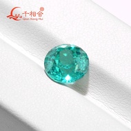 6mm-11mm Round shape Synthetic Paraiba YAG Loose Stone Yttrium Aluminium Garnet With Inclusions DIY