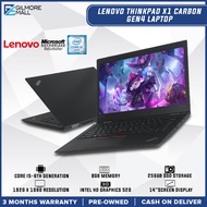 LENOVO Thinkpad X1 Carbon Gen4 14" Business Ultrabook Laptop | Intel Core i5 6th Gen 8GB DDR3 / 256GB SSD | We also have Desktop, pc set, computer set, cheapest laptop, cpu , laptop i7 i5 i3 | GILMORE MALL