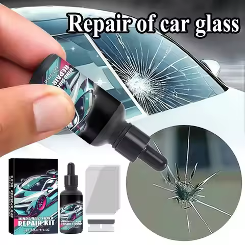 Professional Windshield Repair Kit 20ML UV Resin Glass Crack Fix Tool Kit to Stop Cracks from Spread