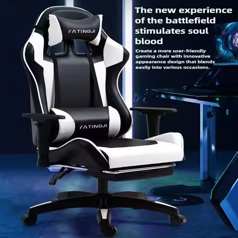 Gaming Gaming Chair Ergonomic Comfortable Leather Gaming Chair Reclining Lifting High Back Rotating 