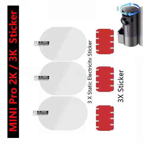 for DDPAI MINI Pro 2K Sticker / for DDPAI MINI Pro 3K Dash Cam Electricity Sticker 3pcs