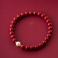 紫金砂硃砂珍珠14KGF手鍊 | 辟邪防小人新年禮物化太歲