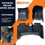 Toyota Hilux car mat 2016-2025 5D Diamond Deep Dish Toyota Car Accessories Toyota Hilux Car Accessor