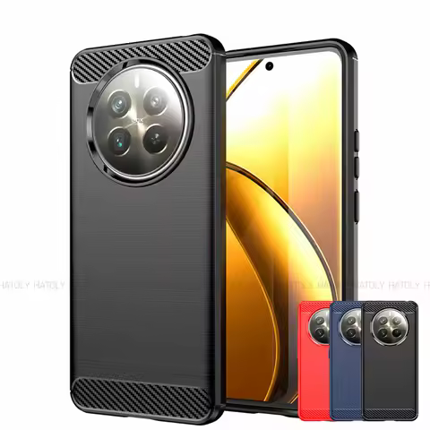 For Realme 12 Plus 5G Case Realme 12 Plus 5G Cover Shockproof Silicon Luxury Brushed TPU Protective 
