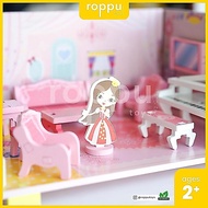 Roppu Wooden 3D DIY Mini Dollhouse/DIY Toys Wooden Doll House/ Wooden Doll House Toys Wooden Toys