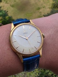 Omega 18K 黃金 實金 手動上鍊 35MM 金錶 31克