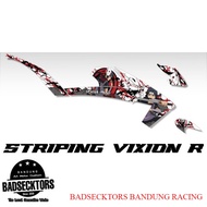 STRIPING STICKER YAMAHA VIXION R UCHIHA ITACHI cool