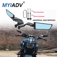 Universal Motorcycle Rear Mirror Wind Wing Side Rearview Reversing Mirrors For Honda CB 400X 500X/F 