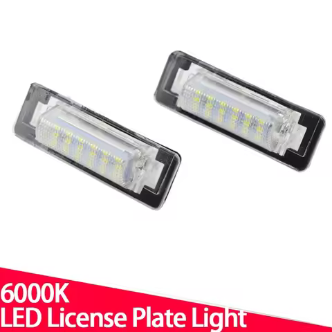2Pcs Canbus LED License Plate Light For Mercedes Benz E C Class W210 W202 4D AMG White Car-Styling N
