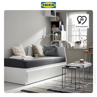 IKEA FLEKKE Rangka Tempat Tidur / Dipan Dengan 2 Laci Putih 80x200cm