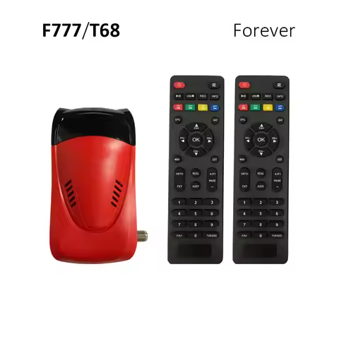 F777 T68 DVB S2X Forever 1080P HD Digital Satellite Receiver Supports Blind Scan HEVC H.265 Dual RCU